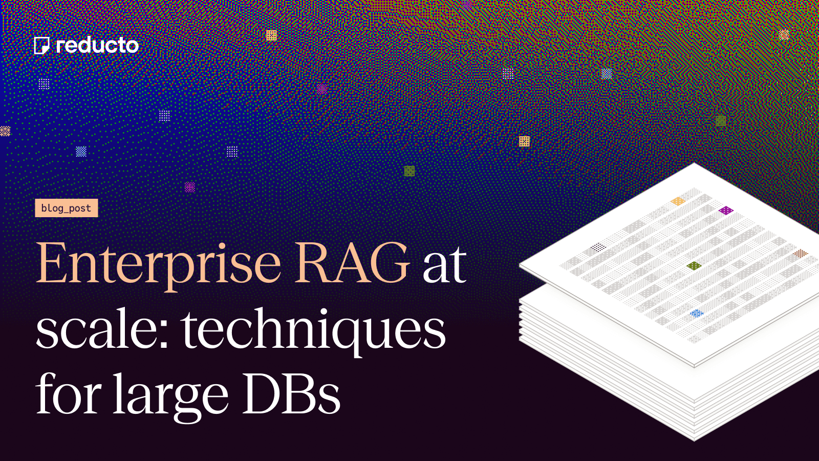 Enterprise RAG at scale cover photo