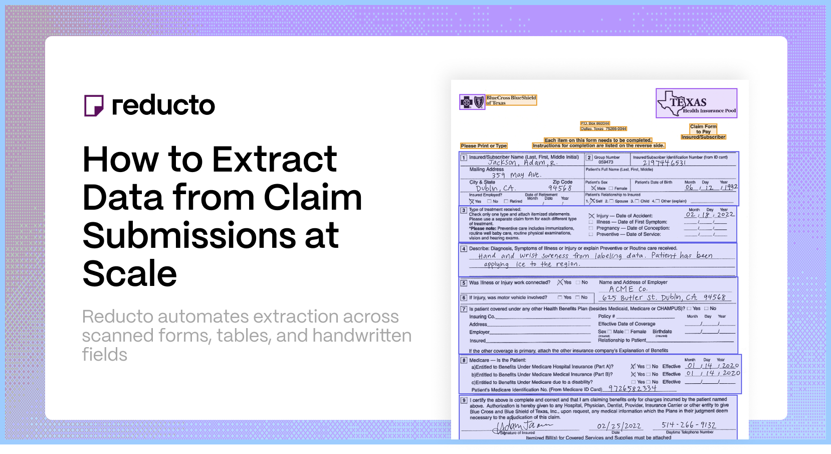 How to Use AI to Extract Data from Claim Submissions at Scale | Reducto